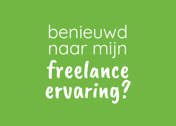 Freelance ervaring